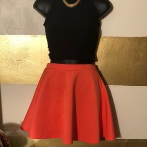 Forever 21 Coral skater skirt. Size XS.